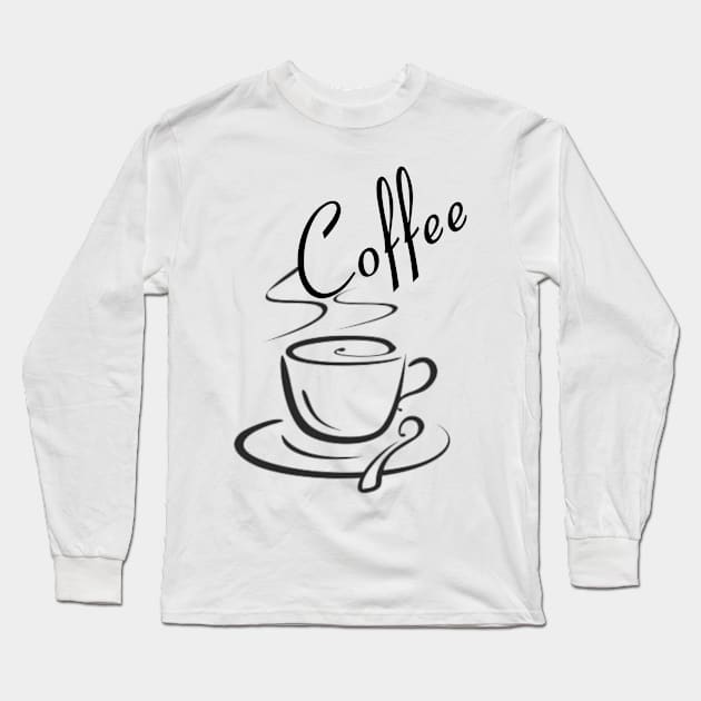 I love coffee Long Sleeve T-Shirt by NoorAlbayati93